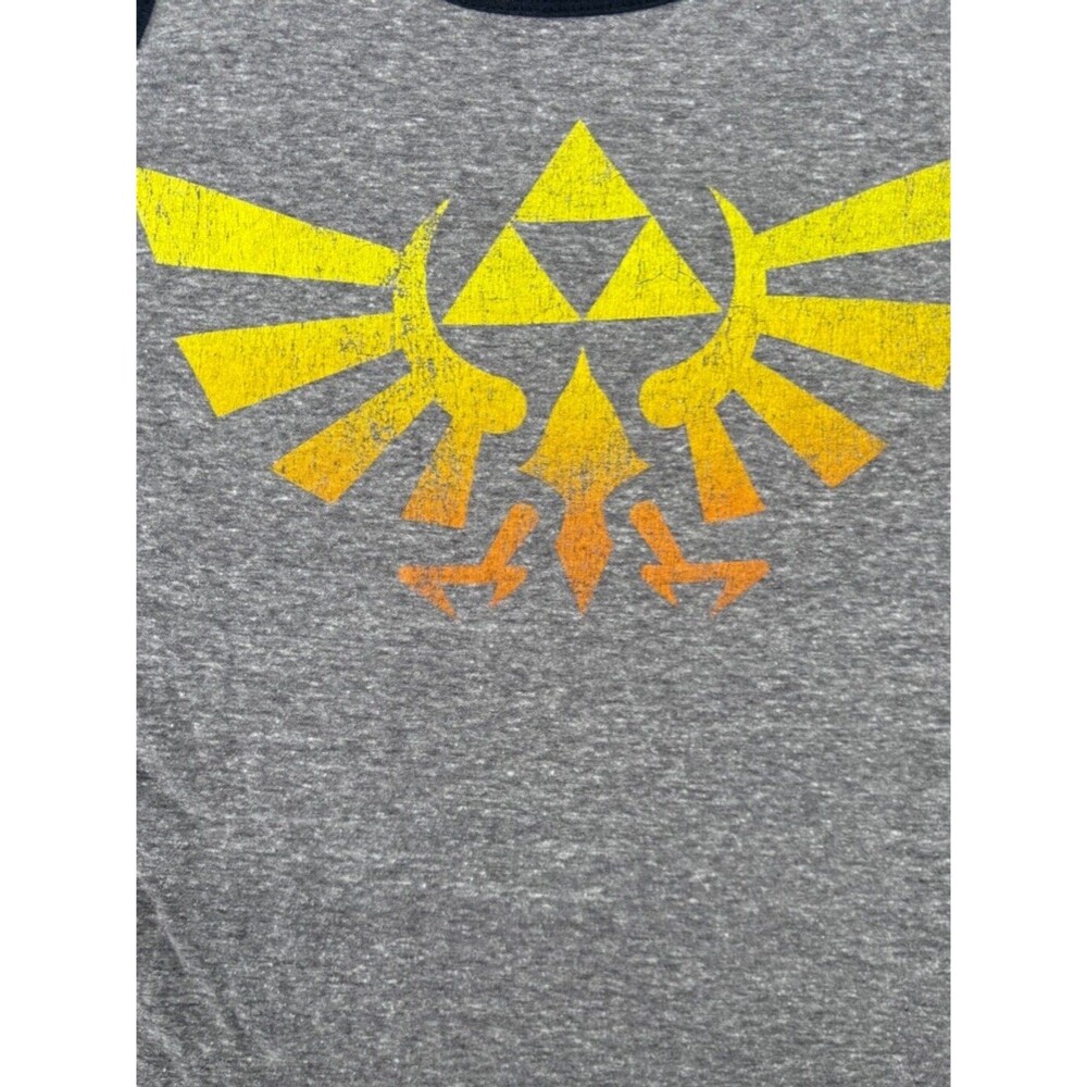 Zelda Tank Top Shirt Men's S Grey Yellow